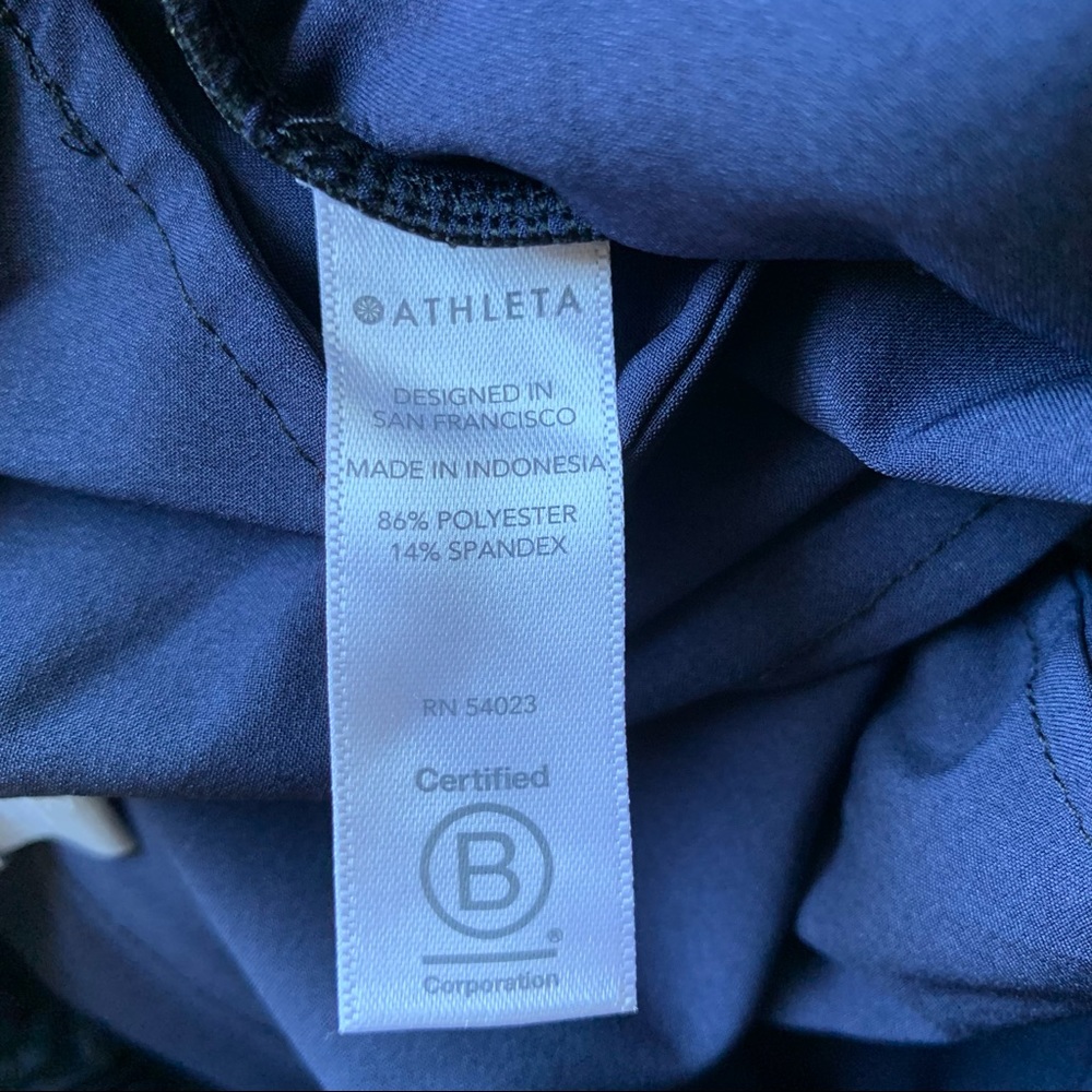 Athleta Brooklyn Jogger Blue Python Snake Size 2 … - image 7